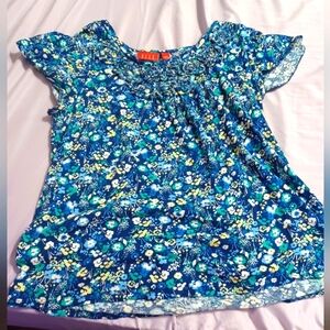 Lot of 2 Floral Elle Shirts Size L